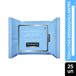 NEUTROGENA DESMAQUILLANTE BLUE LINE TOA X 25 UND