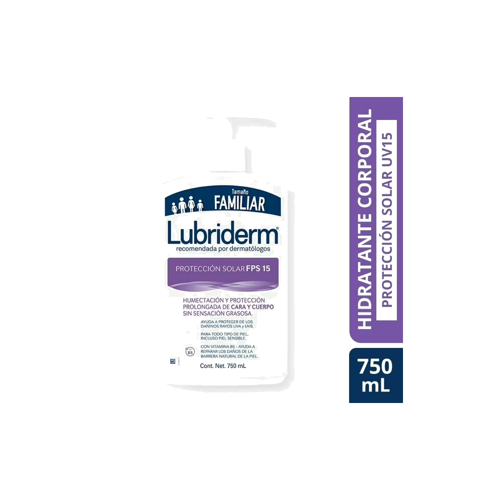 LUBRIDERM UV15 LOC X 750 ML