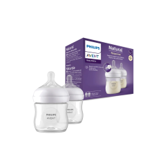 AVENT MAMADERA NATURAL TRASLUCIDA X 125 ML X 2 UND