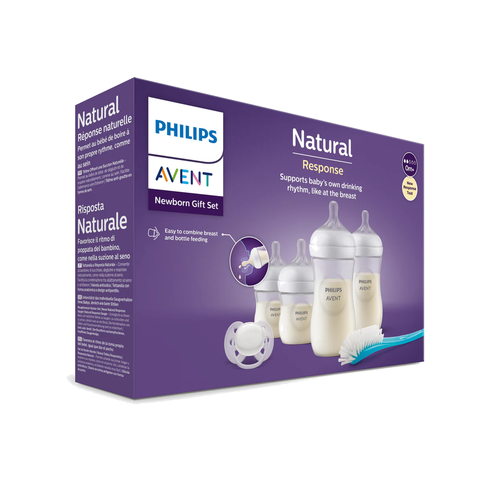 AVENT MAMDERA SET NATURAL 125 ML + 260 ML  + AFV 125 + 260 + CEPILLO + CHUPETE