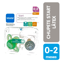 MAM CHUPETE X 2 START 0+ LATEX