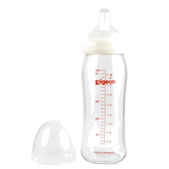 MAMADERA VIDRIO BOCA ANCHA 3+ 240 ML PIGEON