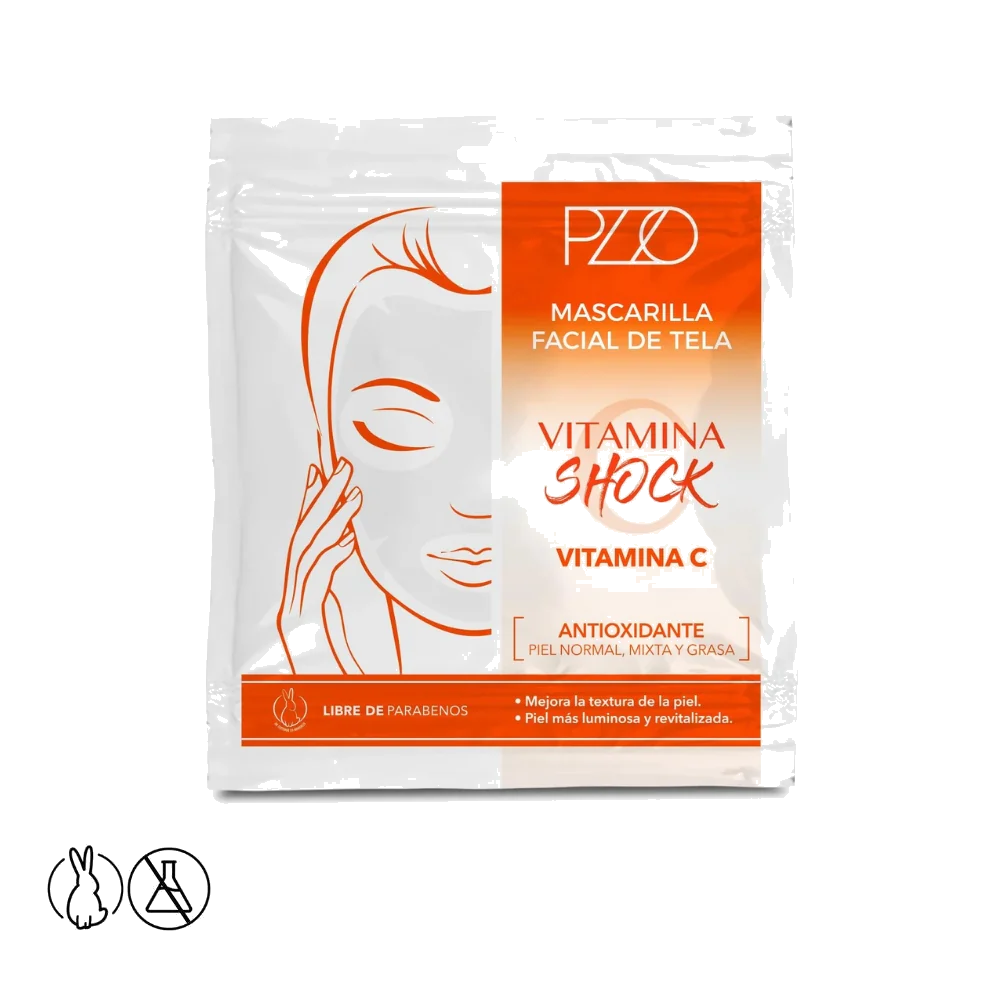 MASCARILLA FACIAL VITAMINA C PETRIZZIO X 1 UNID