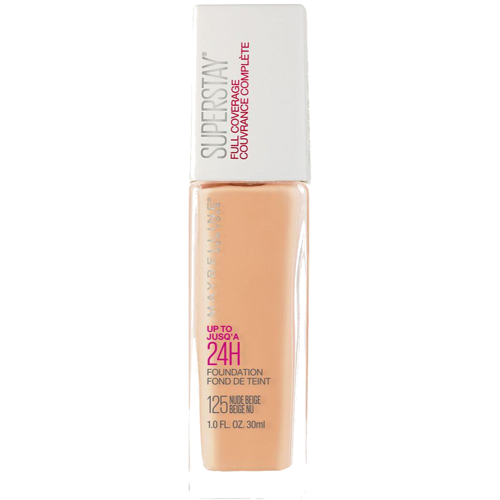 MAYBELLINE BASE SUPERSTAY 24 HORAS ALTA COBERTURA 125 NUDE BEIGE