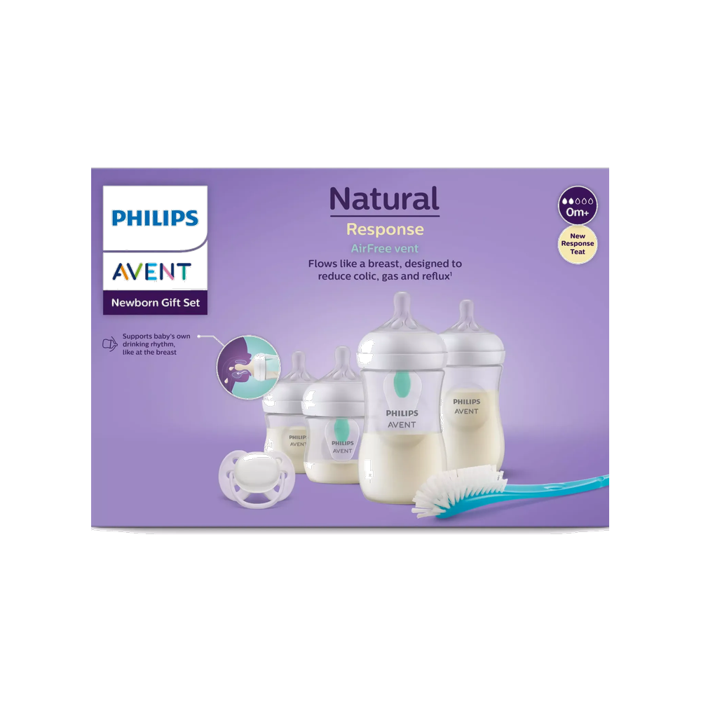 AVENT SET MAMADERA NATURAL PRO 125 ML X 2 UND + 260 ML X 2 UND + CEPILLO + CHUPETE