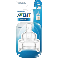 AVENT TETINA ANTICOLICO FLUJO MEDIO 3M+ X 2 UND