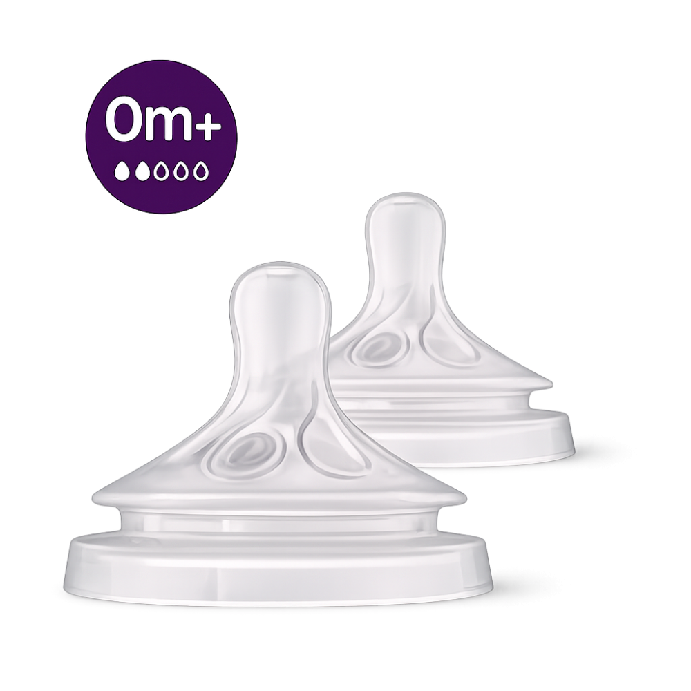 AVENT TETINA NATURAL FLUJO LENTO 0M+ X 2 UND
