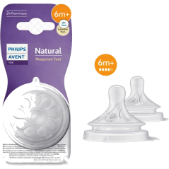 AVENT TETINA NATURAL FLUJO VARIABLE 6M+ 2 UND