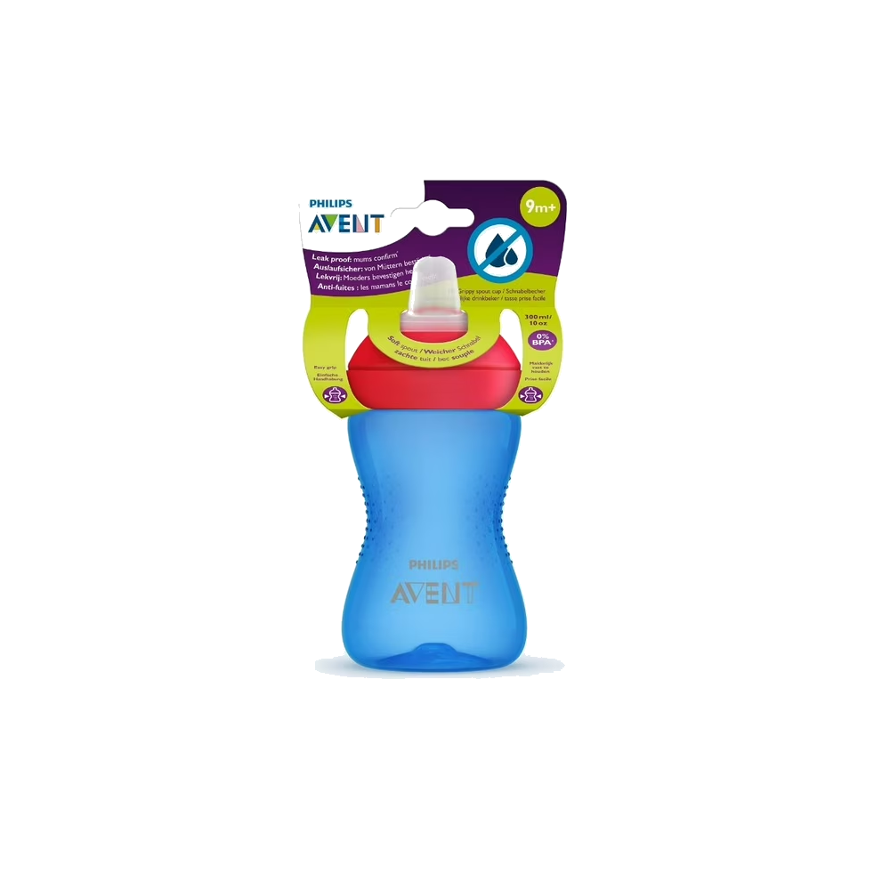 AVENT VASO AZUL BOQUILLA FLEXIBLE X 300 ML
