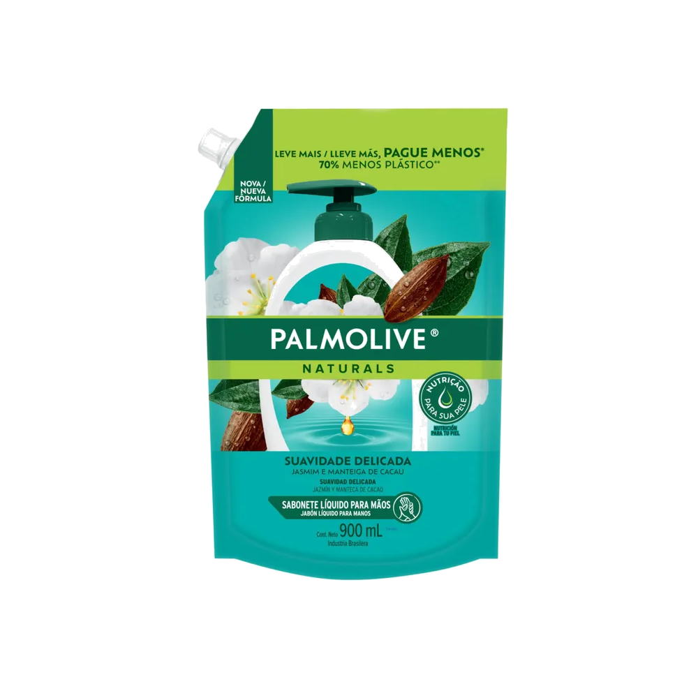 PALMOLIVE JABON NAT JAZMIN Y CACAO REFILL X 900 ML