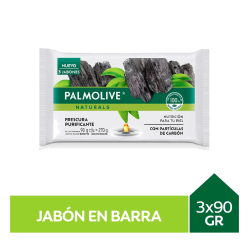 PALMOLIVE JABON NATURALS CHARCOAL X 90 GR X 3