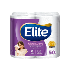 PAPEL HIGIENICO ELITE ULTRA DH X 8 UND 50 MT