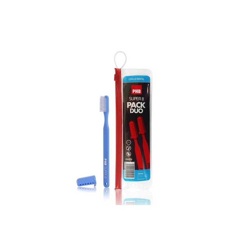 PHB SUPER 8 DUO ( 2 CEPILLOS) PACK