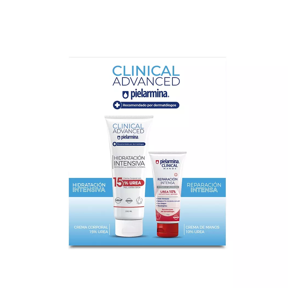 PIELARMINA CREMA CLINICAL UREA BODY X 200 + MANOS X 70 ML