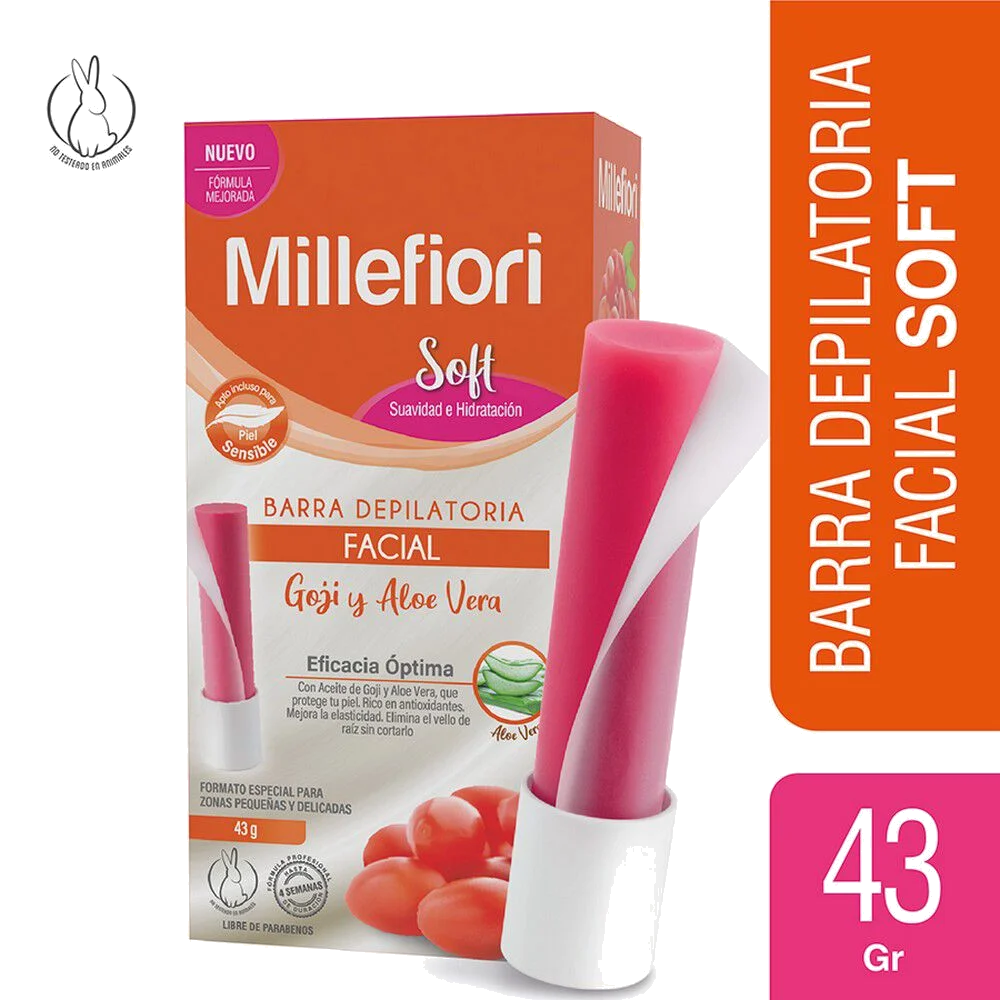 MILLEFIORI BARRA DEPIL FACIAL SOFT 43 G