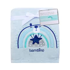 FRAZADA PLUSH BAMBINO CELESTE