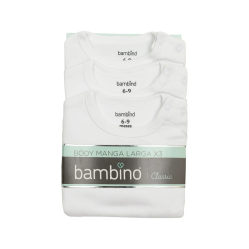 BAMBINO BODY BLANCO X 3 UND