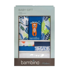 BAMBINO ESTUCHE NIÑO SET 3 MANTAS+8 PAÑOS+1 MUDADO