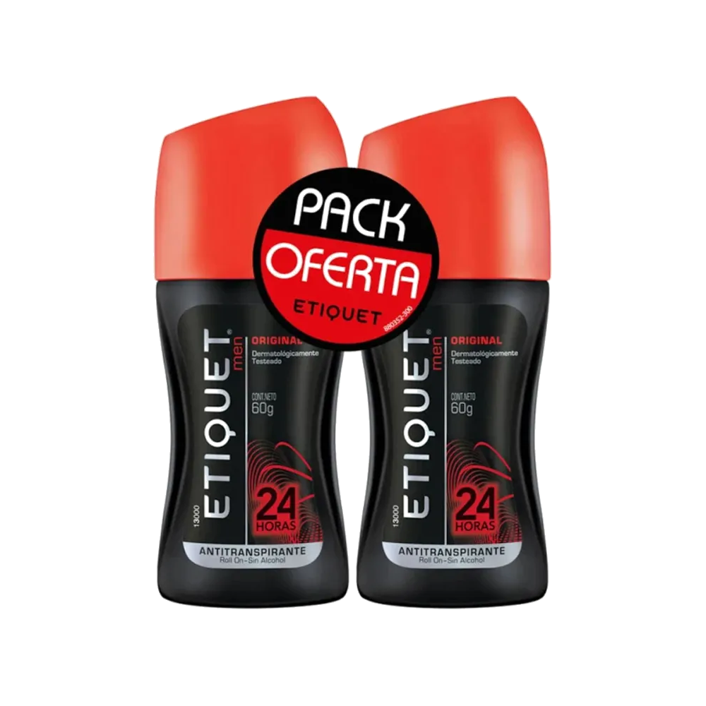 ETIQUET DES ROLLON MEN X 2 PACK