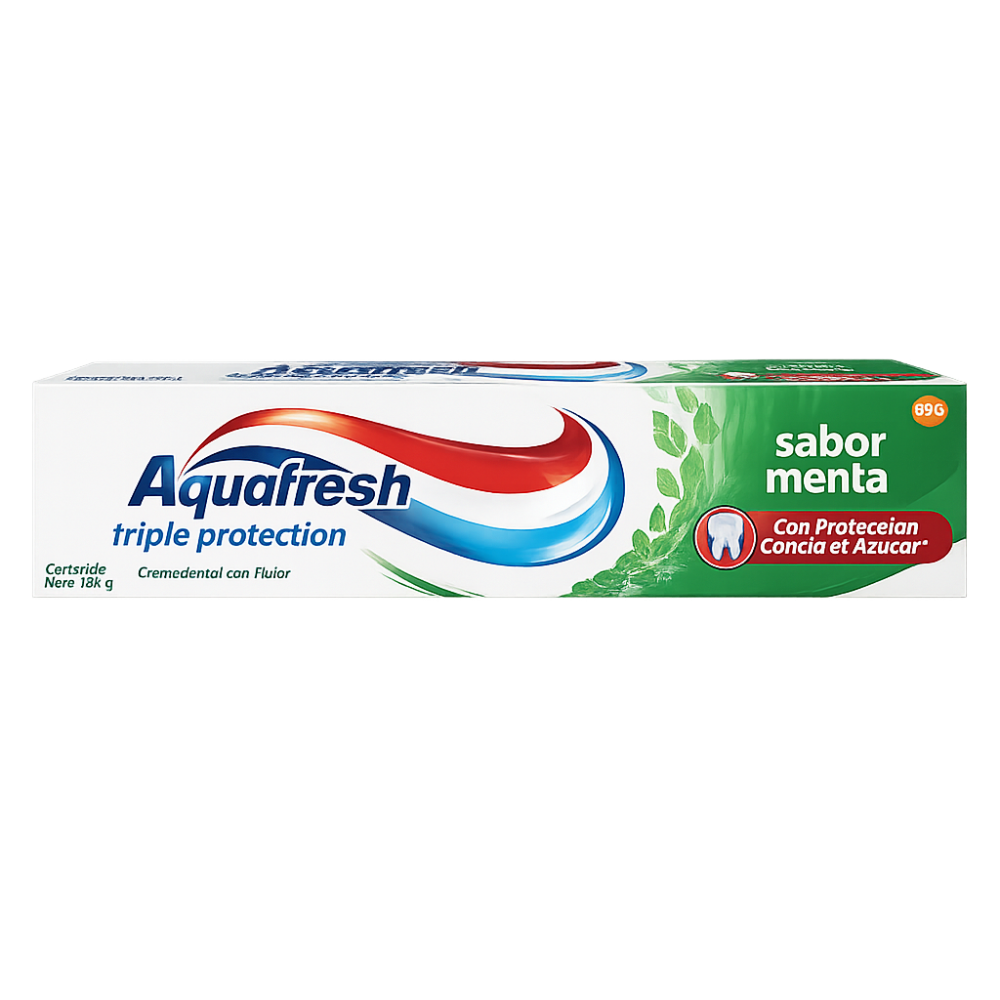 AQUAFRESH  TRIPLE/PROTEC SABOR MENTA X 126 GR