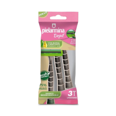 PIELARMINA RASURADORA ECO X 3 UND