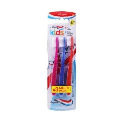 AQUAFRESH CEP KIDS TOOTHBRUSH SOFT 0-7  X 3