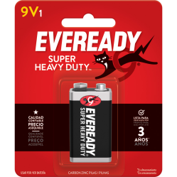 EVEREADY PILAS CARBON NEGRA (9V)