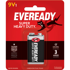 EVEREADY PILAS CARBON NEGRA (9V)