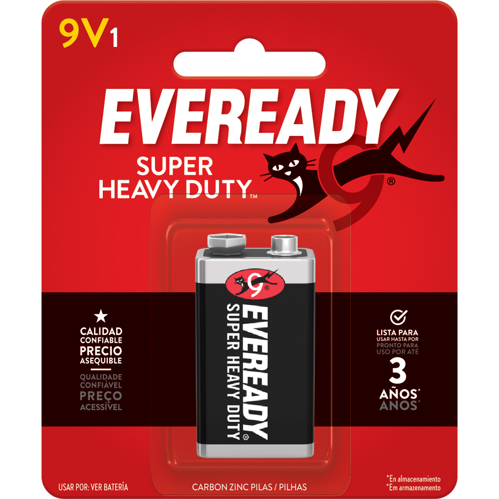 EVEREADY PILAS CARBON NEGRA (9V)