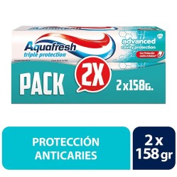 AQUAFRESH CREMA PACK ADVANCED 158 GR X 2
