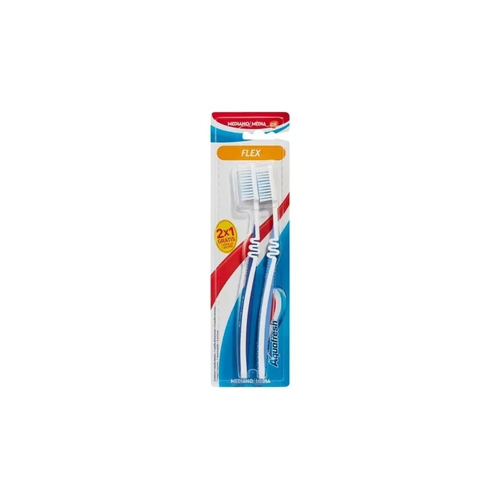 AQUAFRESH FLEX MEDIO CEP X 2 PACK