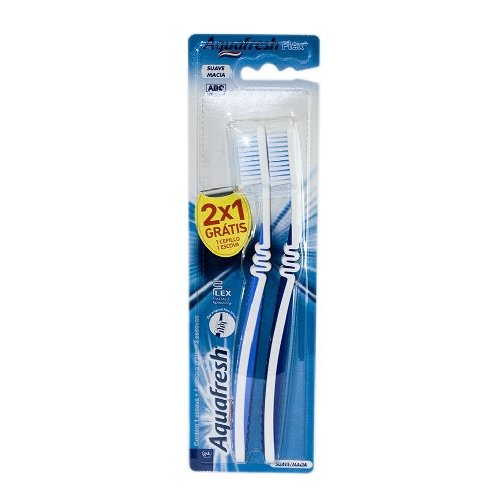 AQUAFRESH FLEX SUAVE CEP X 2 PACK