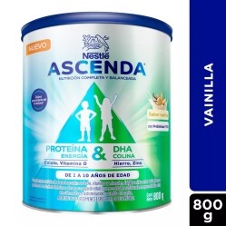 ASCENDA VAINILLA POLVO X 800G