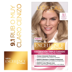 EXCELLENCE CREME 9.1 RUBIO MUY CLARO CENIZA