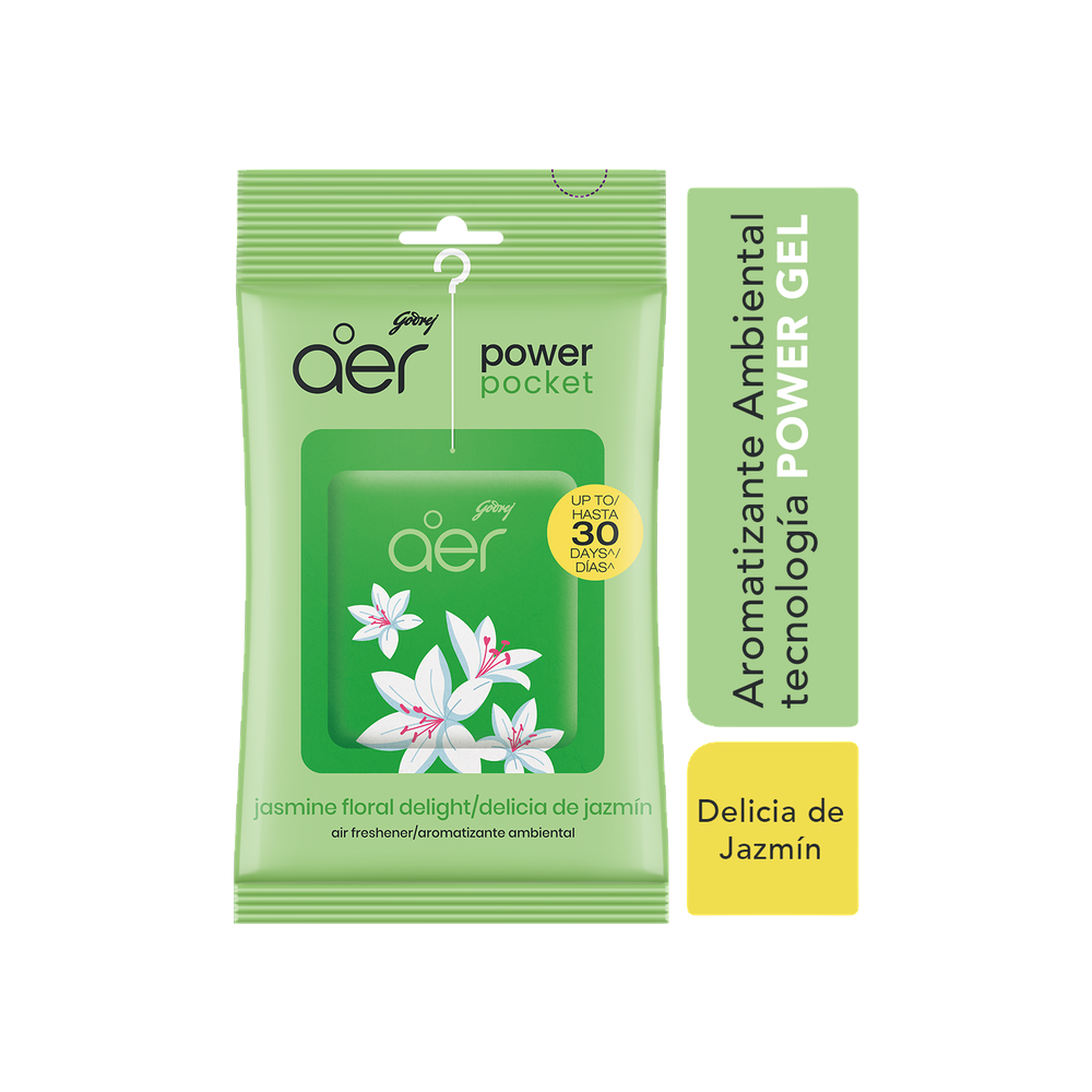 AER POWER POCKET AROMATIZANTE AMBIENTA DELICIA DE JAZMIN