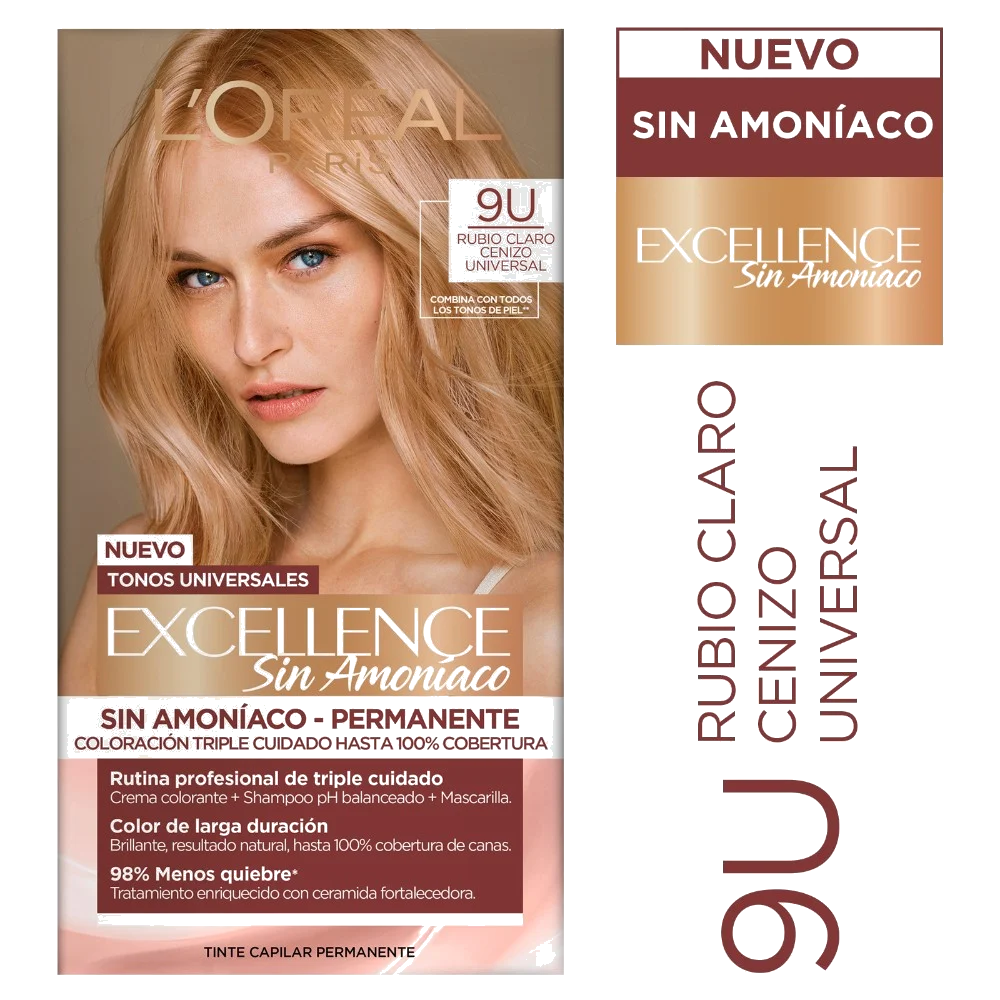 EXCELLENCE SIN AMONIACO N 9 RUBIO CLARO CENIZO