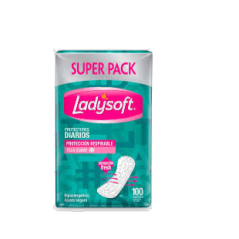 LADYSOFT CLASICO PROTECTOR DIARIO X 100 UND