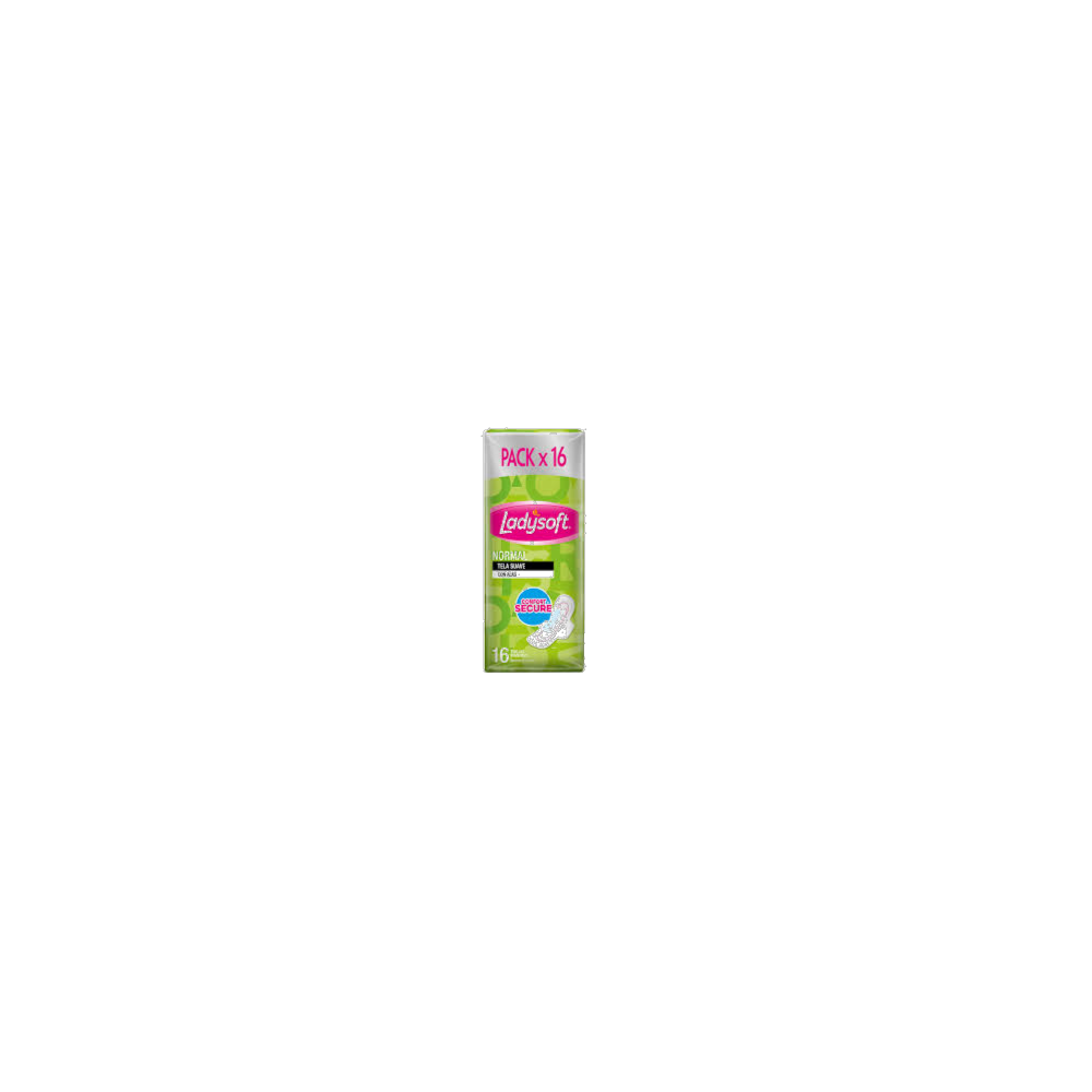 LADYSOFT NORMAL SUAVE C/A TOALLA X 16