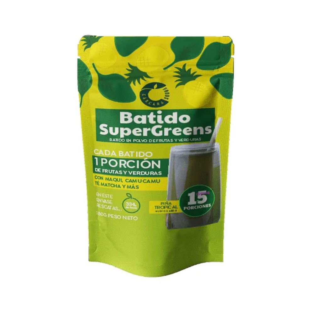 BATIDO SUPERGREENS MAQUI CAMU TE MATCHA PIÑA PVO X 180G