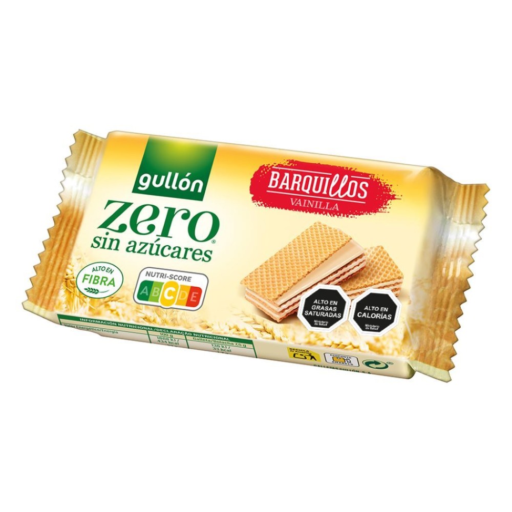 Oblea Gullón Zero Vainilla 60g Oblea Gullón Zero Vainilla 60g