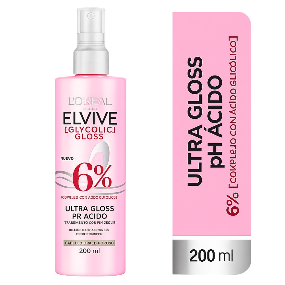 ELVIVE TRATAMIENTO GLYCOLIC ULTRA GLOSS SPRAY X 200 ML