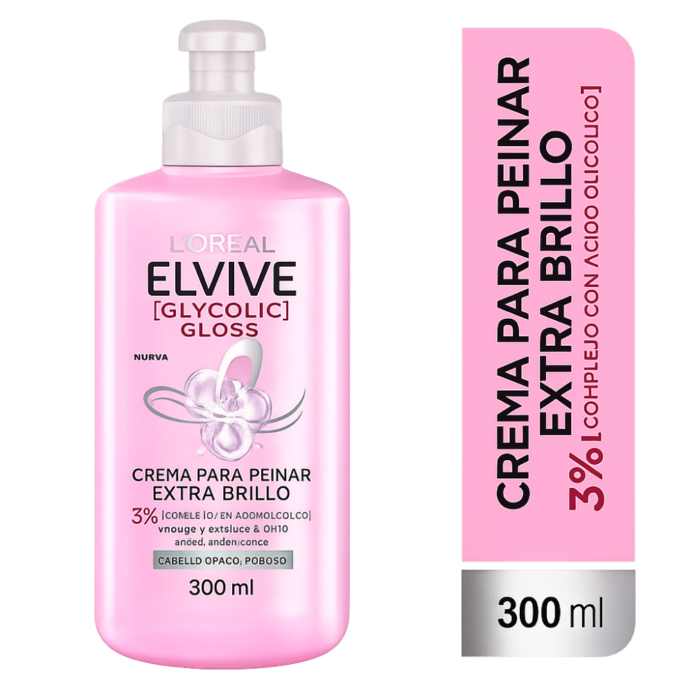 ELVIVE TRATAMIENTO GLYCOLIC CREMA PARA PEINAR X 300 ML
