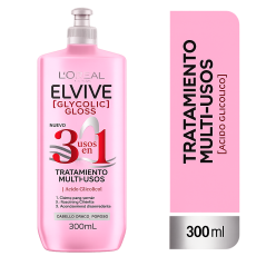 ELVIVE TRATAMIENTO GLYCOLIC CREMA DE PEINAR  3EN1 X 300 ML