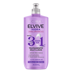 ELVIVE TRATAMIENTO CREMA DE PEINAR HIALURONICO 3EN1 X 300 ML