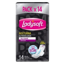 LADYSOFT TOA SUAVE ULTRA DELGADA C/ALAS NOCTURNA X 14 UND