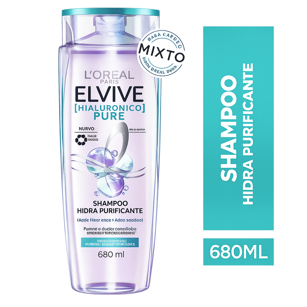 ELVIVE SHAMPOO PURE X 680 ML