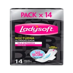 LADYSOFT TOA ULTRA DELGADA C/ALAS NOCTURNA X 14 UND