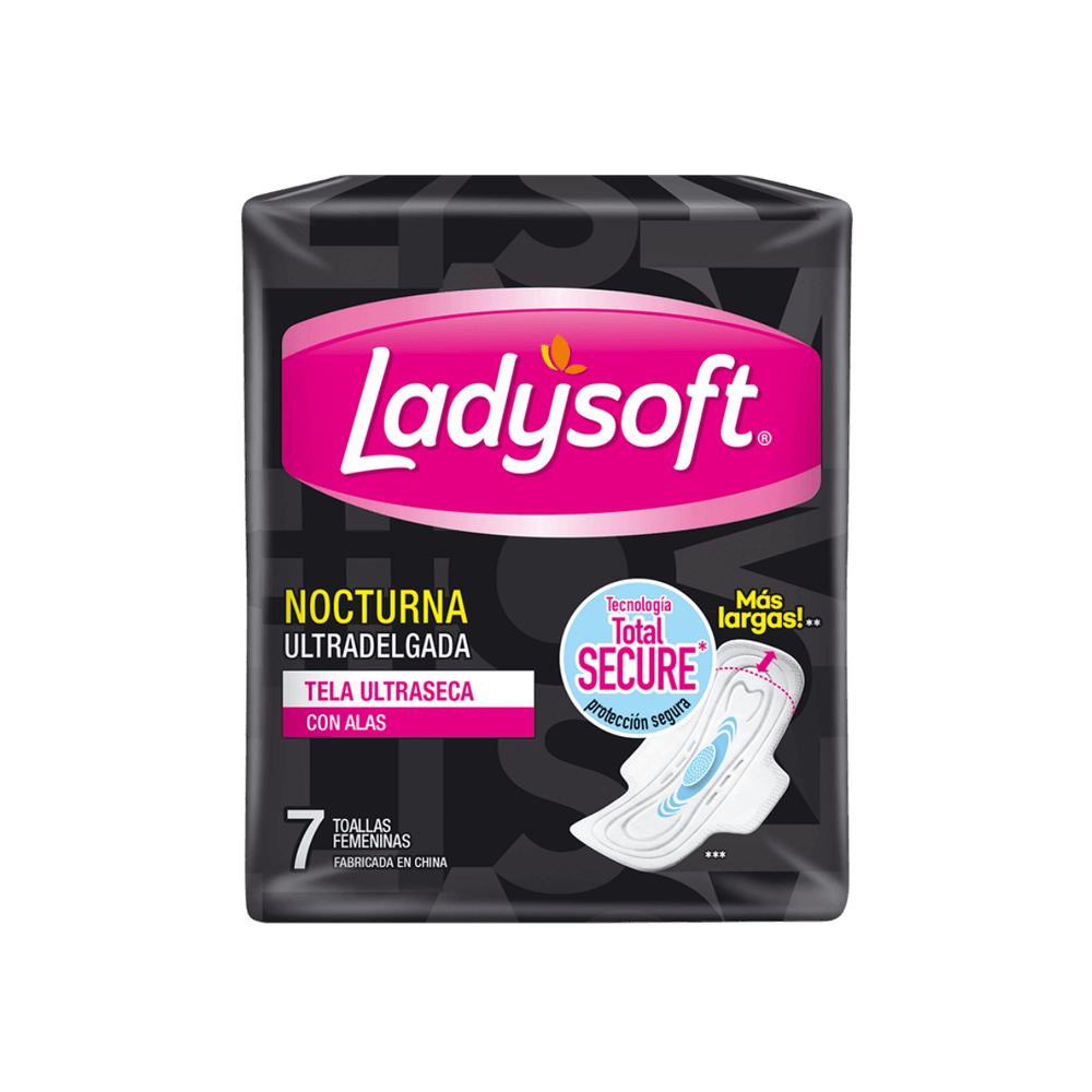 LADYSOFT TOA ULTRA DELGADA C/ALAS NOCTURNA X 7 UND