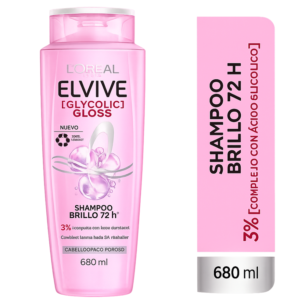 ELVIVE SHAMPOO GLYCOLIC GLOSS X 680 ML