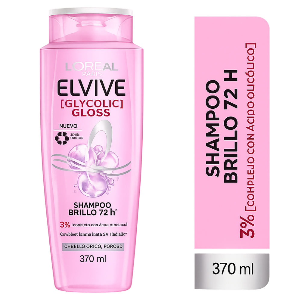 ELVIVE SHAMPOO GLYCOLIC GLOSS X 370 ML
